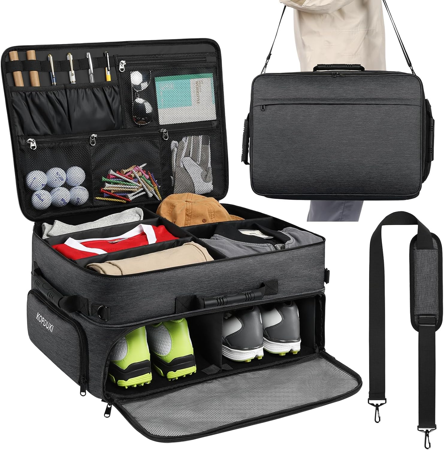 Extra Large Golf Trunk Organizer for Men and Women Golfers