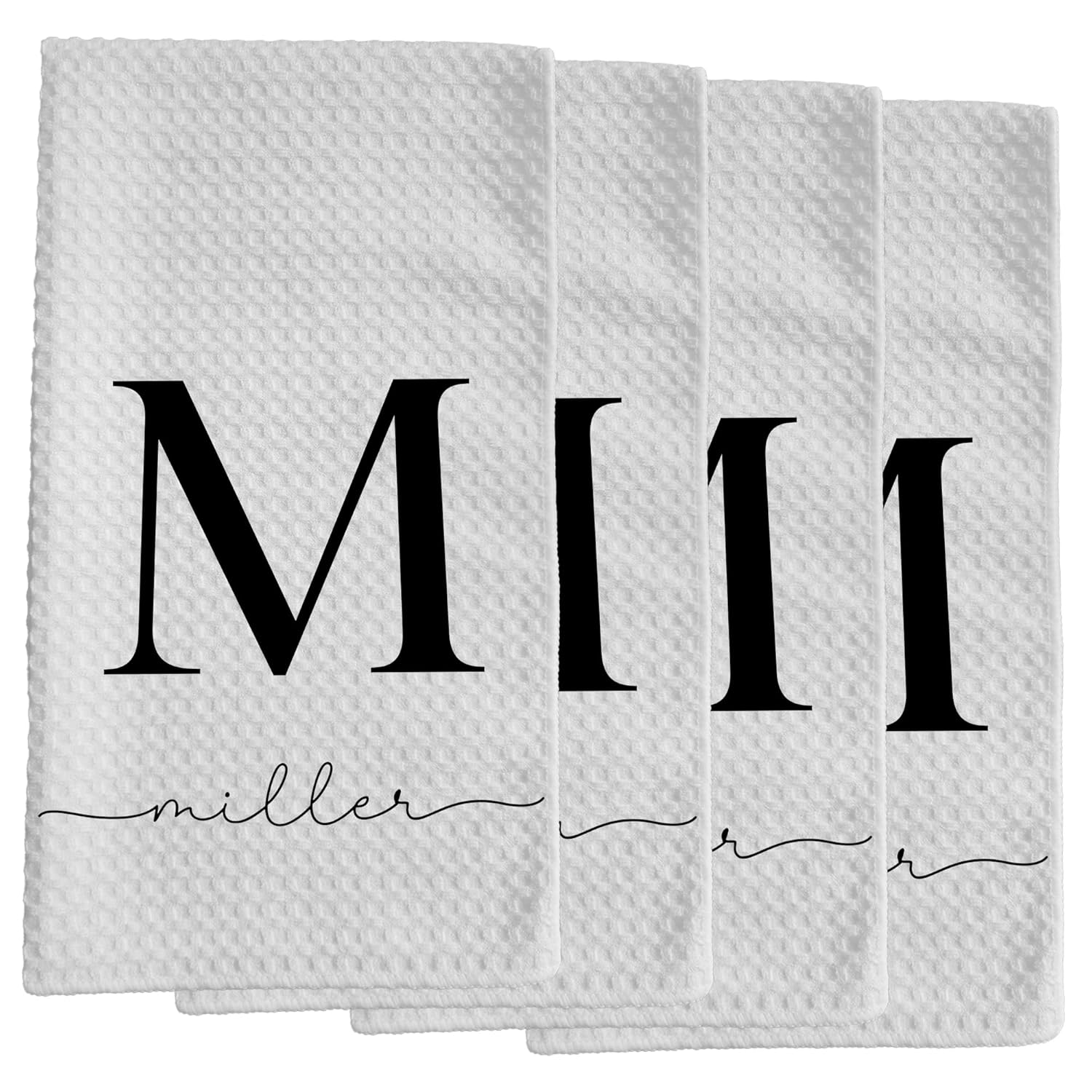 Personalized Family Kitchen Towels | Handmade Farmhouse Decor