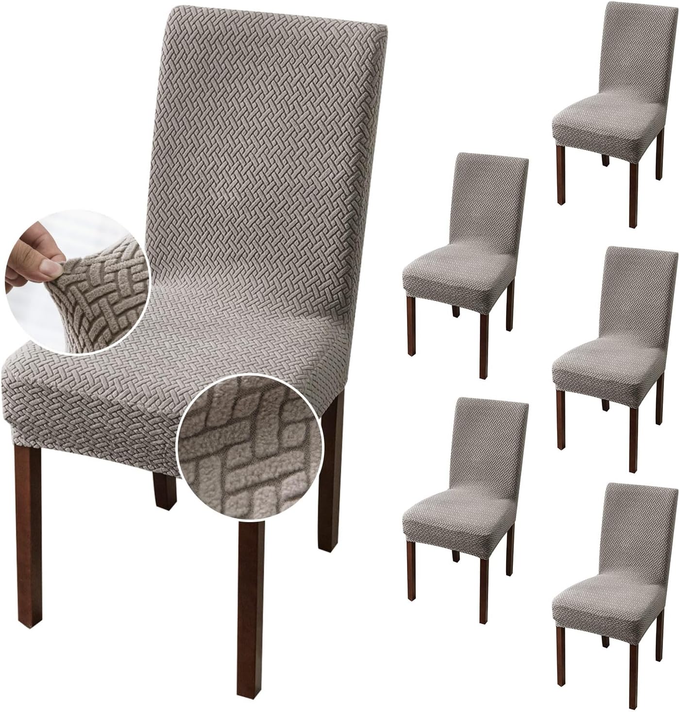 Genina Chair Covers for Dining Room Slipcovers - Stylish & Durable