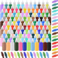 Wettarn 180 Pcs 1.25 oz Sand Art Bottle Kit - 60 Colors for DIY