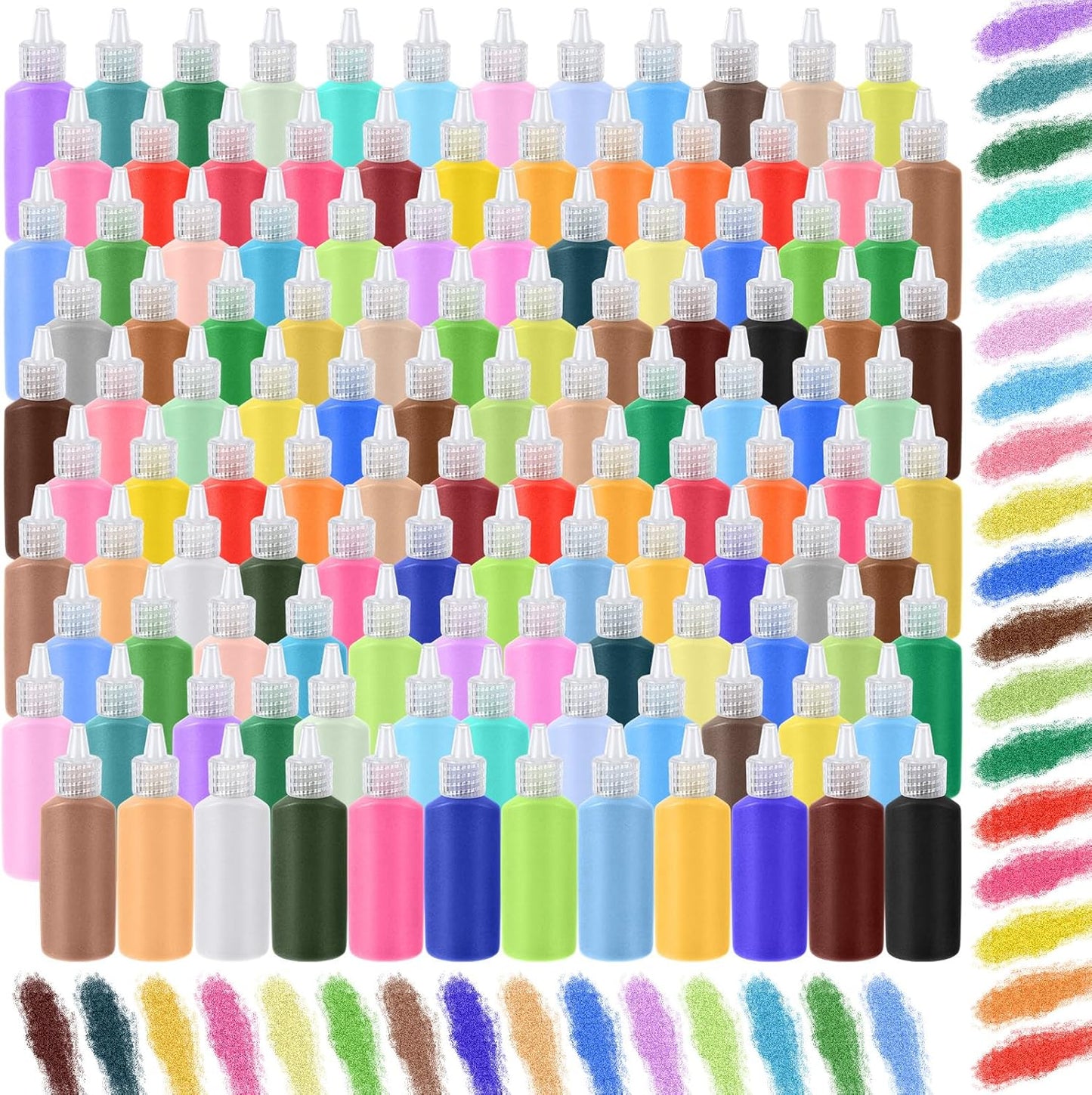 60 Pcs Sand Art Bottle Kits for Creative DIY Projects and Decor