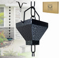Rain Chain Water Collection for Gutters - 8.5 ft Decorative Downspout