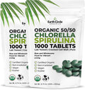Premium Organic CHLORELLA SPIRULINA 50/50 Tablets - Clean Green