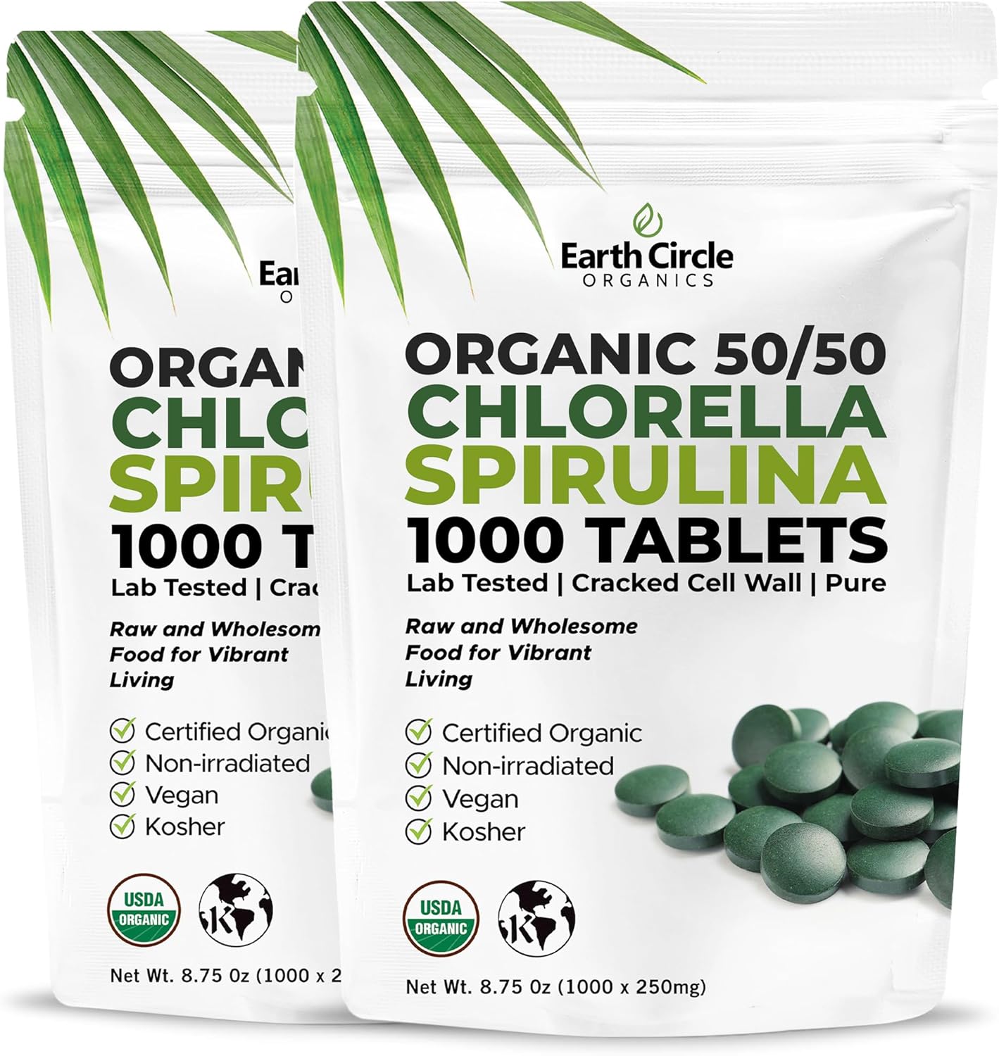Premium Organic Chlorella Spirulina Tablets for Health Boost