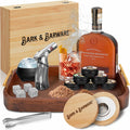 Bourbon Smoker Kit - Premium Wood Box & Tools - 6 Flavors - No Butane