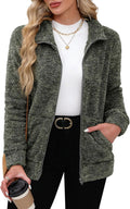 Women's Full Zip Fleece Jacket - Soft Sherpa Warmth