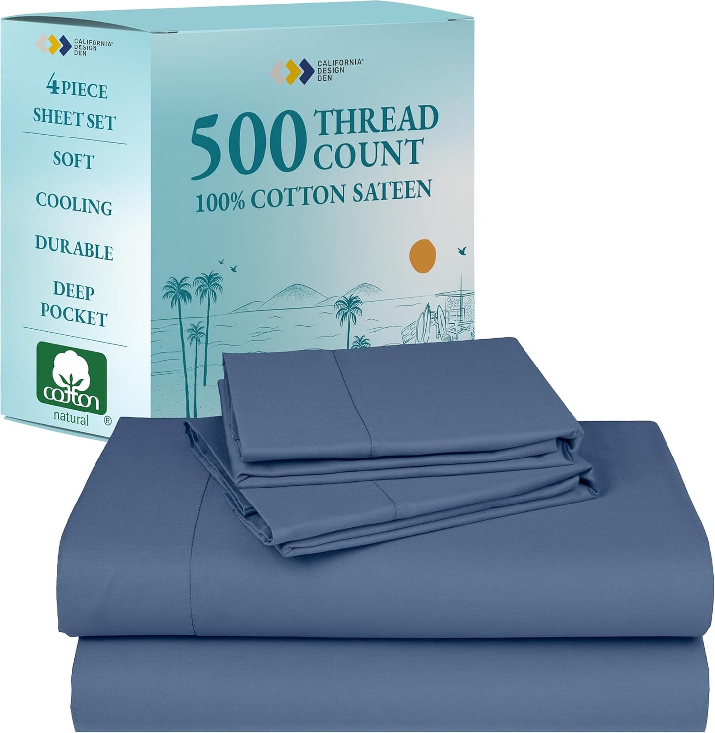 Queen Size Sheet Set with Deep Pockets for Comfortable Sleep