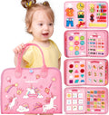 hahaland Busy Board Montessori Toys for 2 Year Old - Learning Activity