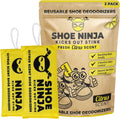 Shoe Ninja Shoe Deodorizer - Activated Charcoal Shoe Odor Eliminator