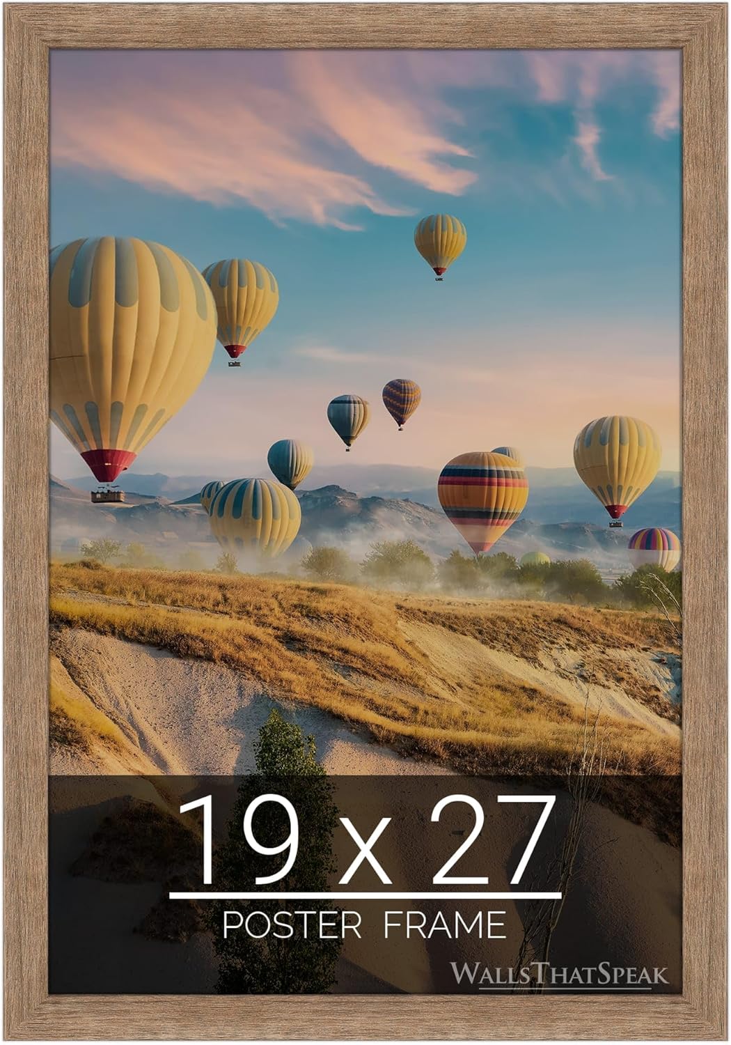 19x27 Brown Barnwood Picture Frame for Puzzles and Photos