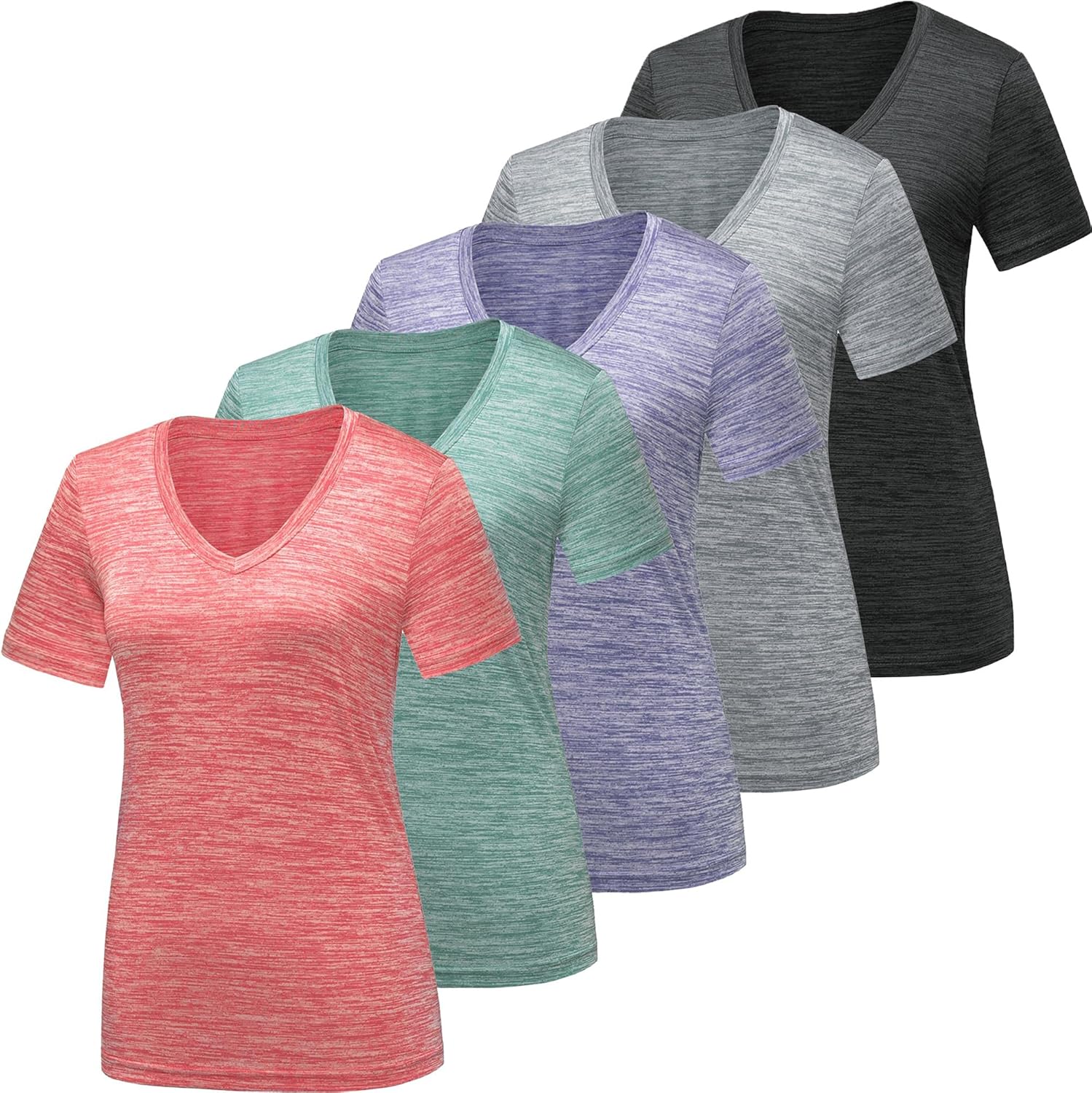 Moisture Wicking Workout Shirts for Women by BALENNZ