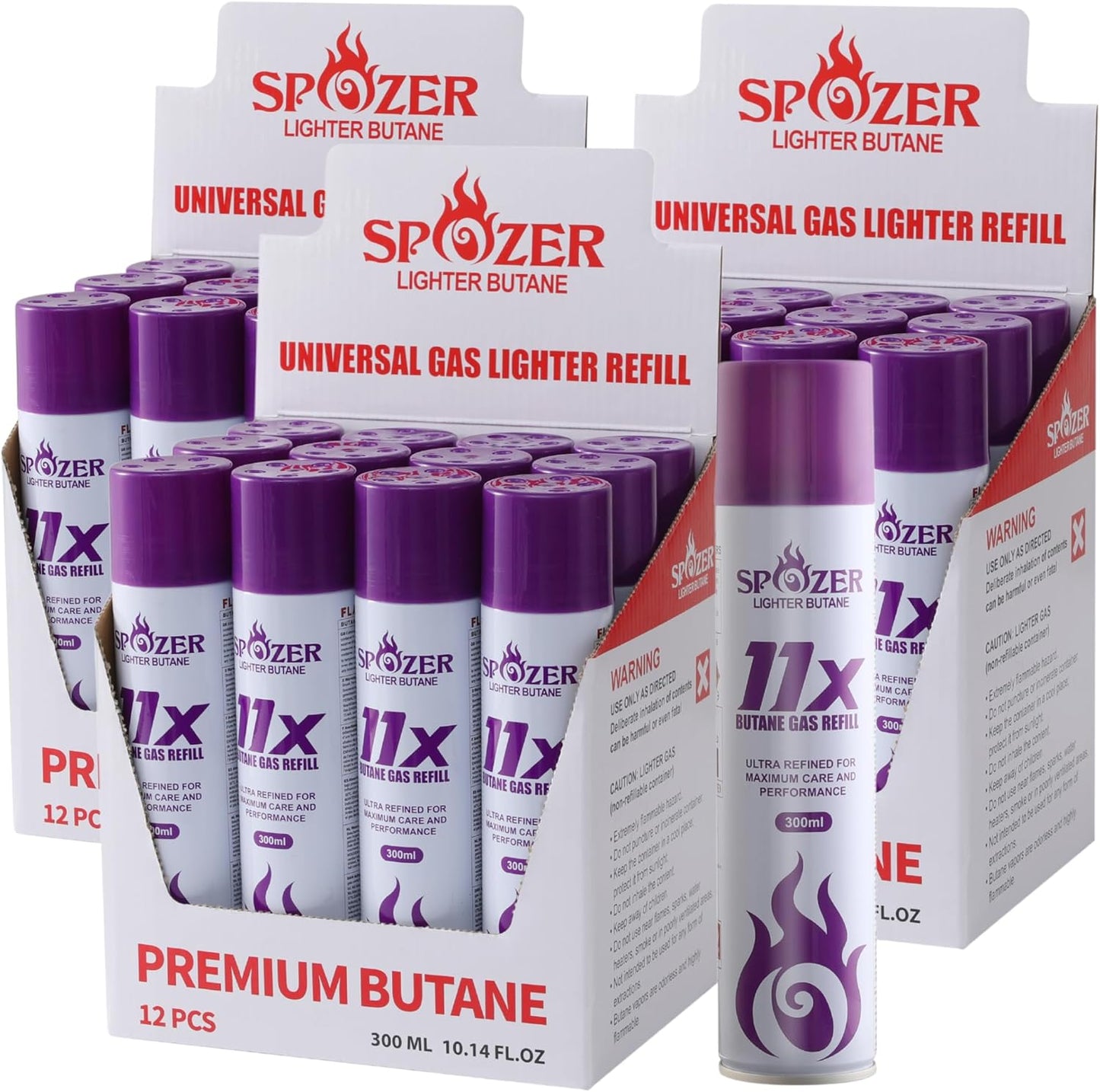11X Premium Butane Fuel for Lighters - Ultra Pure Quality