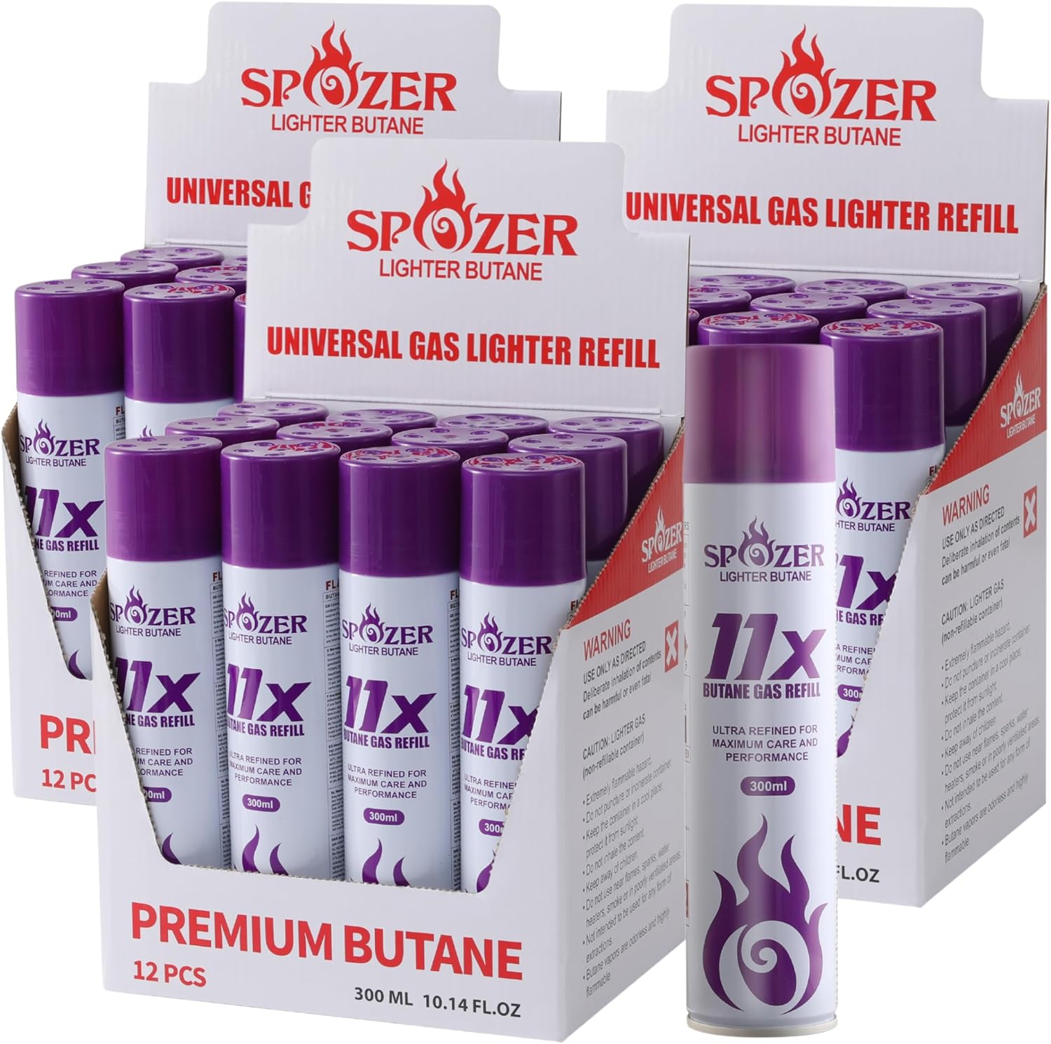 11X Premium Butane Fuel for Lighters - Ultra Pure Quality