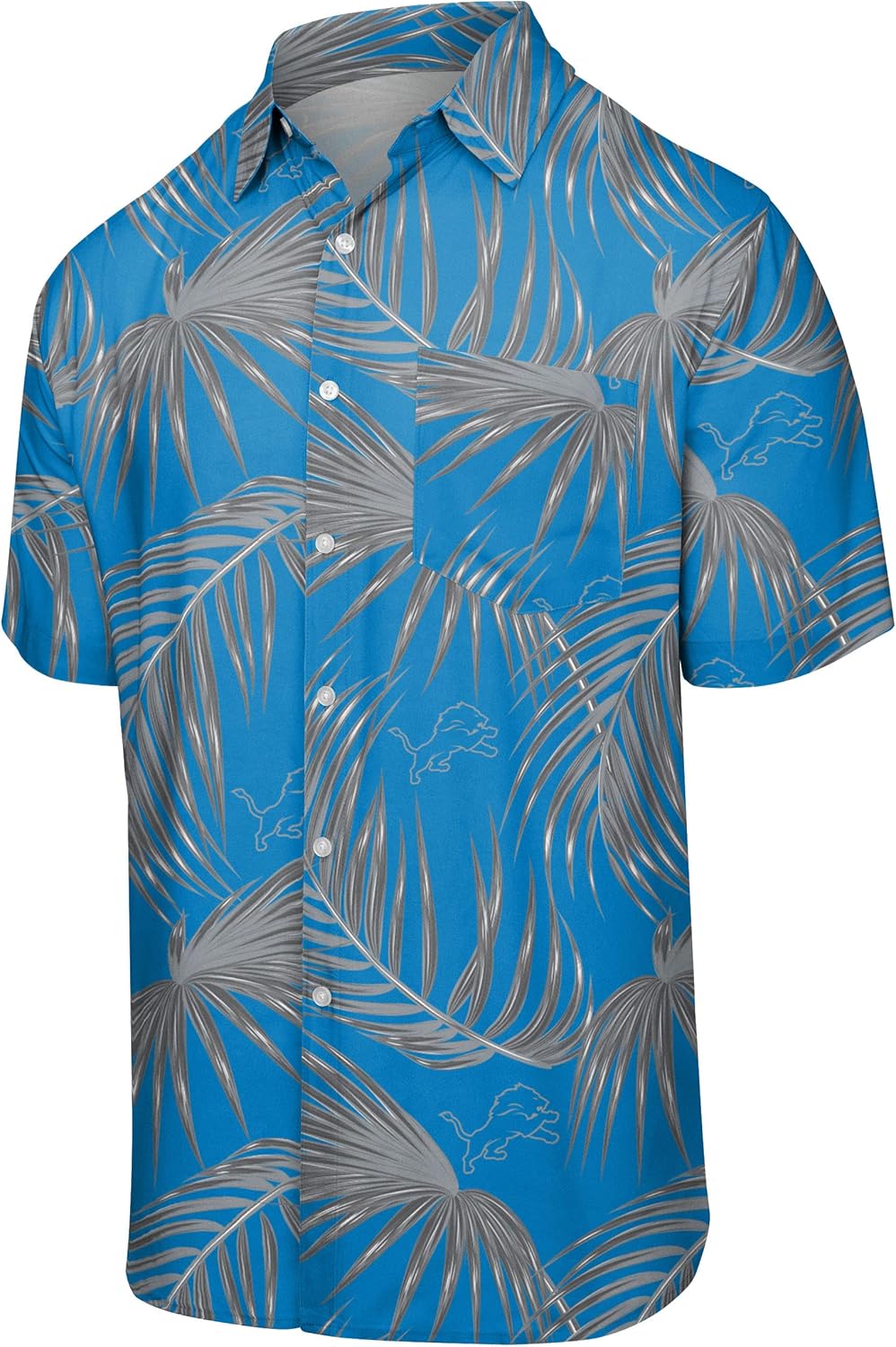 FOCO NFL Team Logo Floral Aloha Tropical Button Up Shirt Review