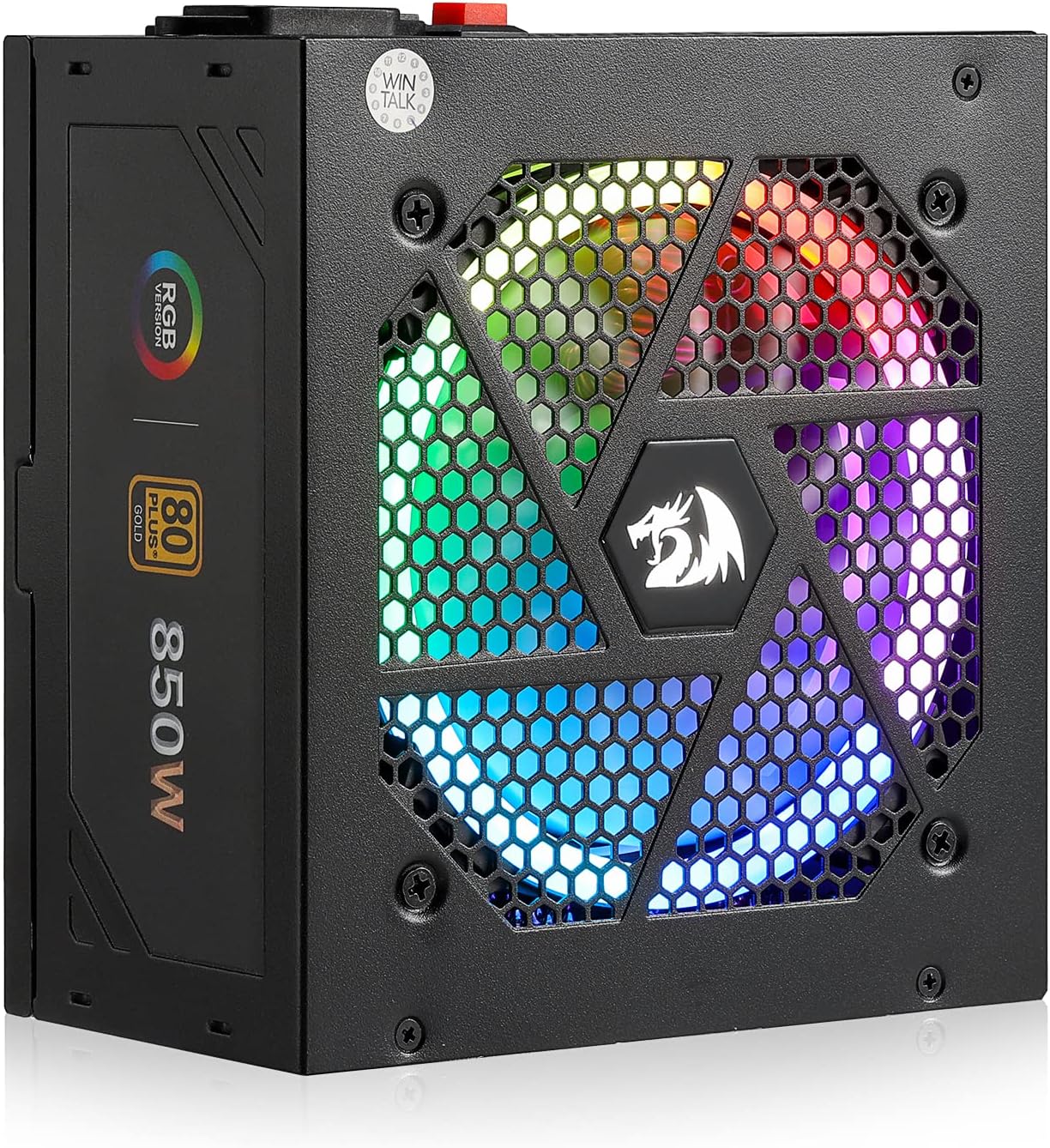 Redragon 850W Gold Certified Modular PSU - Quiet & Efficient