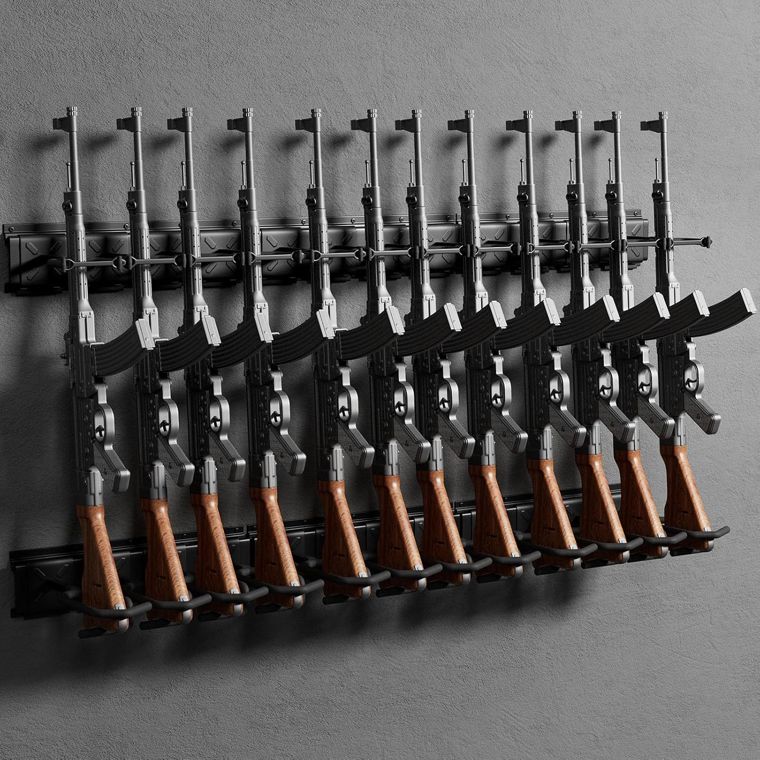 Heavy Duty Steel Gun Rack for Shotguns and Rifles Storage