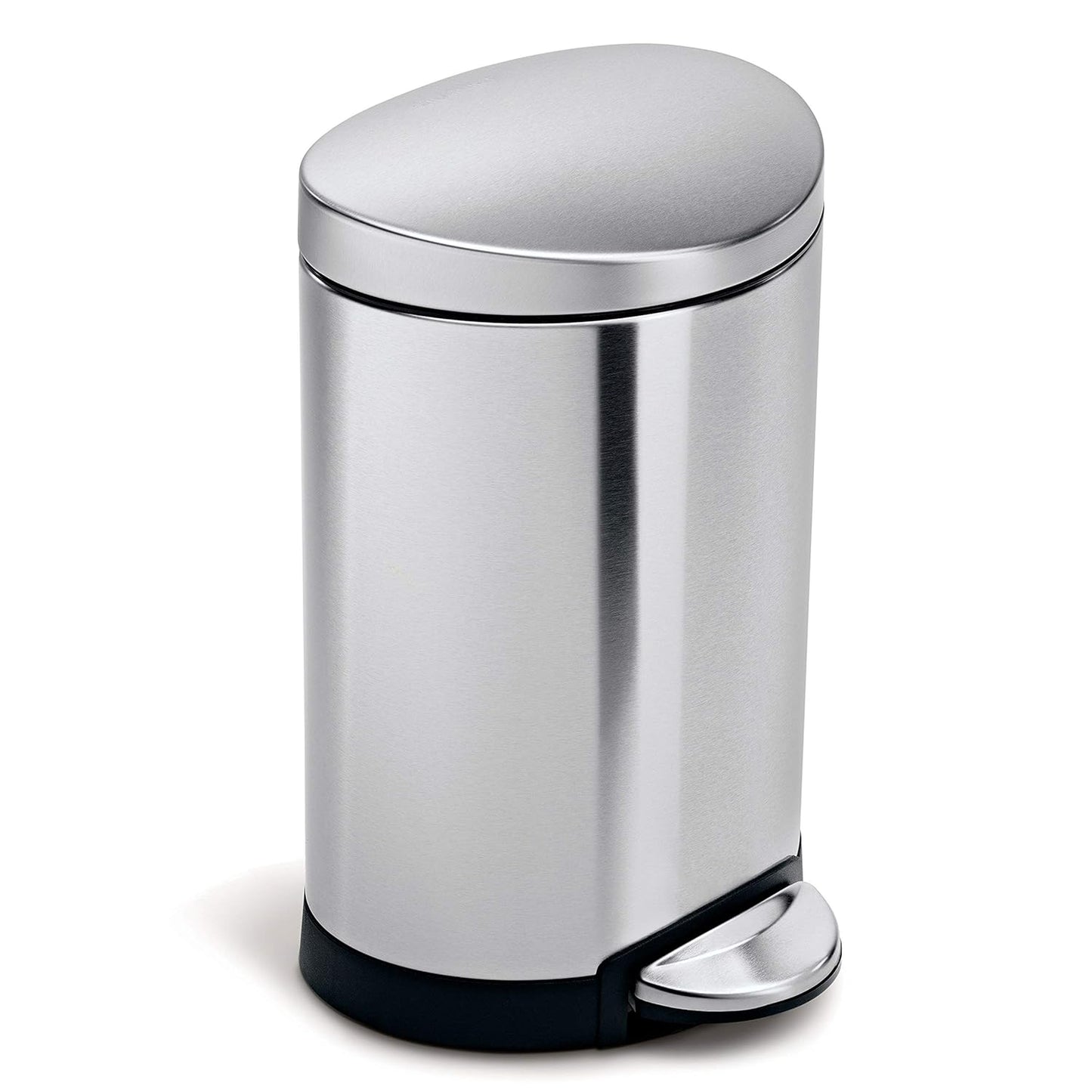simplehuman 6 Liter Semi-Round Bathroom Step Trash Can Review