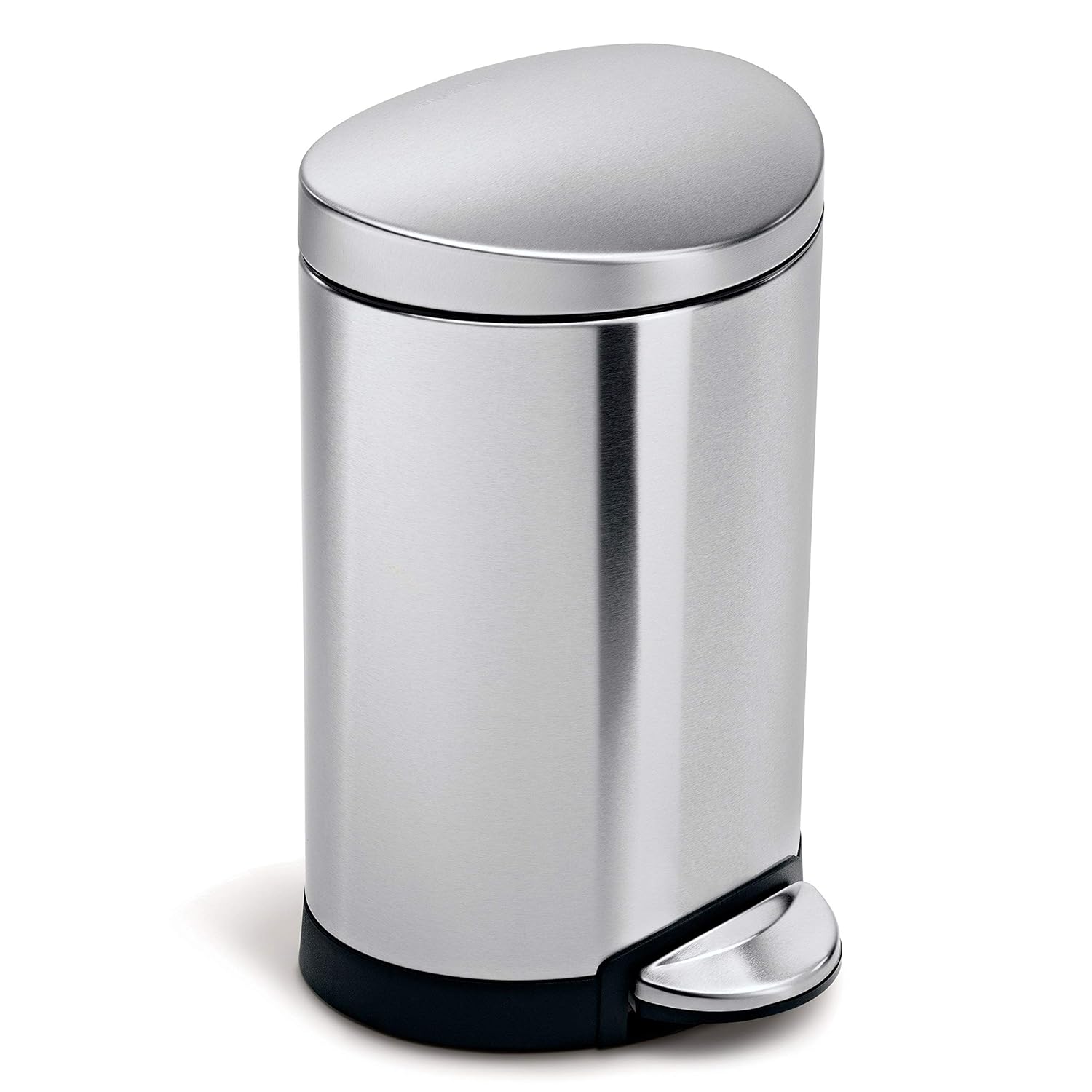 simplehuman 6 Liter Semi-Round Bathroom Step Trash Can Review