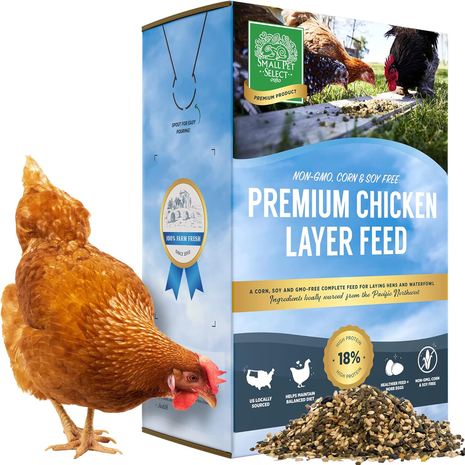 Small Pet Select Chicken Layer Feed Pellets for Healthy Hens
