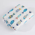 Muslin Swaddle Blanket 47 x 47 in - Lightweight Breathable Baby Wrap