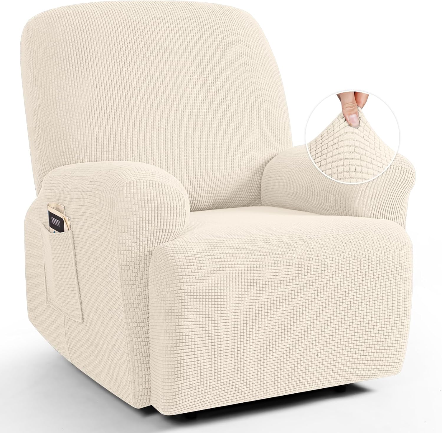 TAOCOCO Recliner Cover 4-Pieces for Ultimate Furniture Protection