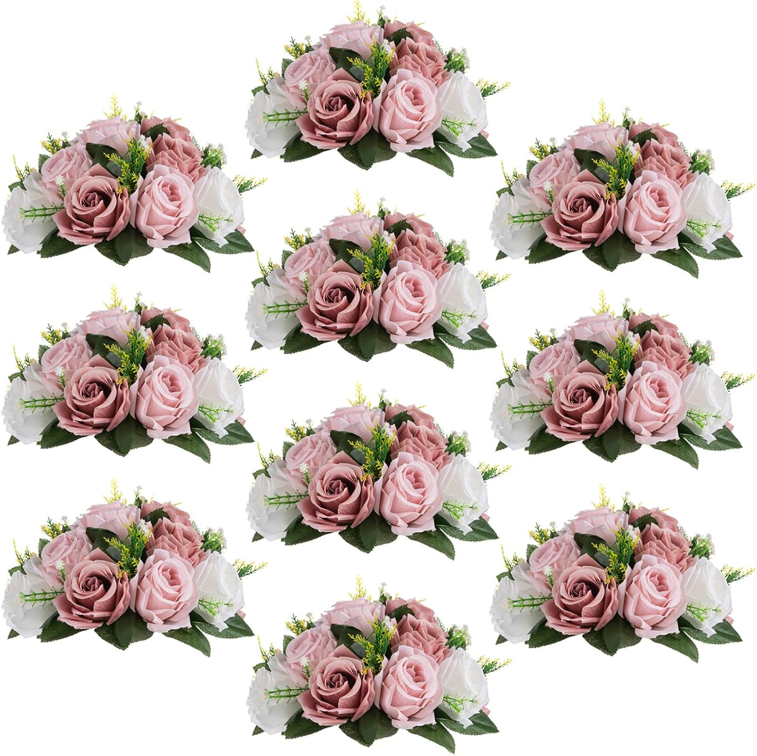 Sziqiqi Pink Flower Centerpieces for Tables - Kissing Balls