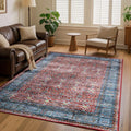 5x7 Vintage Area Rug for Living Room Bedroom - Machine Washable Thin