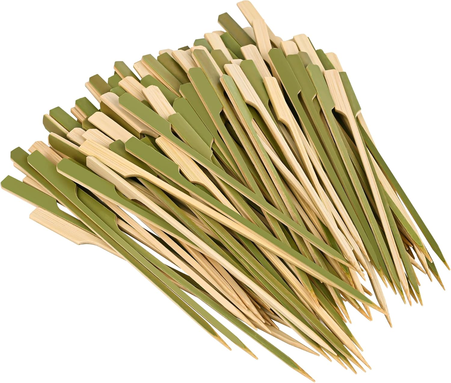 6 Inch Bamboo Wooden Paddle Picks Skewers for Cocktails and More