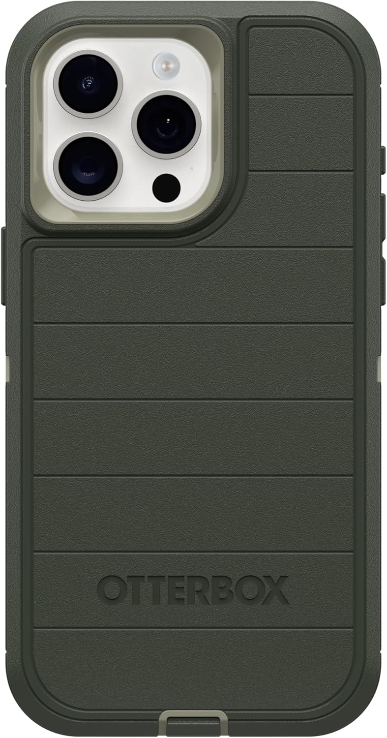 OtterBox Defender Series Case for iPhone 15 Pro Max - Rugged Green