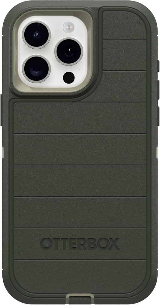 OtterBox Defender Series Case for iPhone 15 Pro Max - Rugged Green