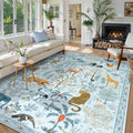 OJIA Animal Area Rugs 8x10 - Soft Washable Non-Slip Rug