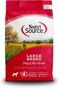 NutriSource Dry Dog Food for Large Breeds Beef and Rice - Gut Support