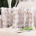 MADIZZ 26x26 in Thick Polyester Pillow Covers Pack of 2 - Soft Neutral