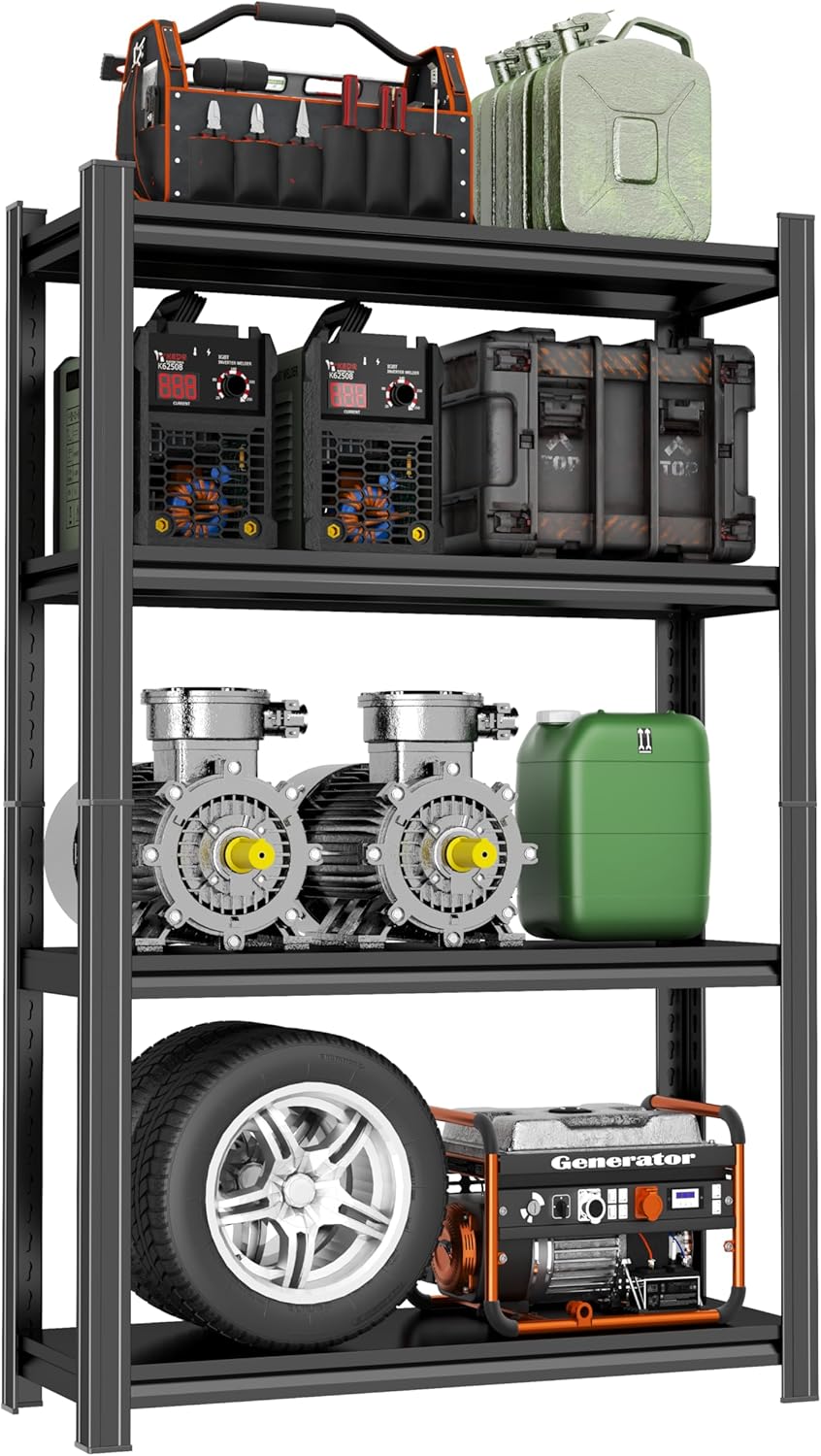 Heavy Duty Metal Garage Shelving Unit for Tools and Equipment