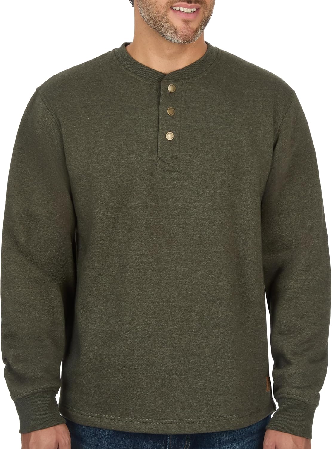 Coleman Men's Henley Fleece - 3-Button Comfort