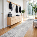 Washable 3x14 Hallway Runner Rug - Soft Low Pile Non-Slip Runner