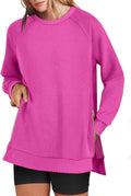 ANRABESS Women's Oversized Sweatshirt Crewneck Tunic - Cozy Fall down