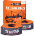 3x10ft Super Sturdy Lift Sling Straps 25000 Lbs Breaking Load - Heavy