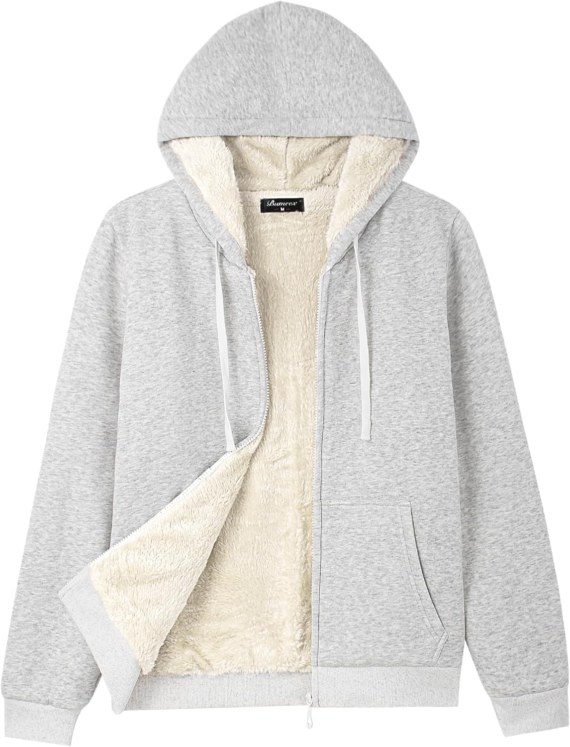Women's Fleece Lined Zip Up Hoodie Jacket for Cozy Warmth