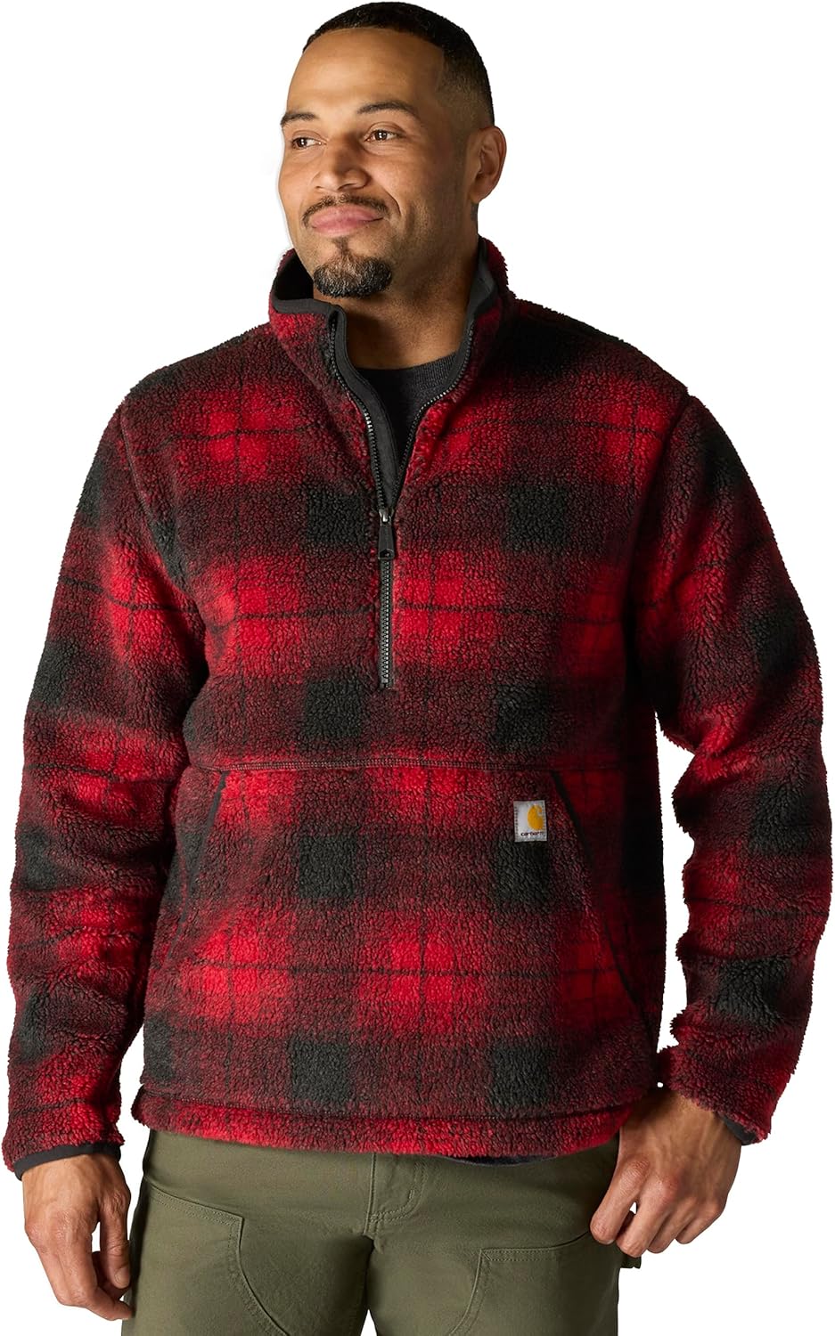 Carhartt mens Loose Fit Fleece Pullover for Ultimate Comfort