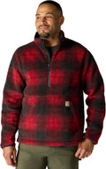 Carhartt mens Loose Fit Fleece Pullover - Warm, Durable Quarter-Zip