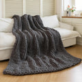 Luxury Soft Chunky Knit Throw Blanket 50x60 for Cozy Comfort