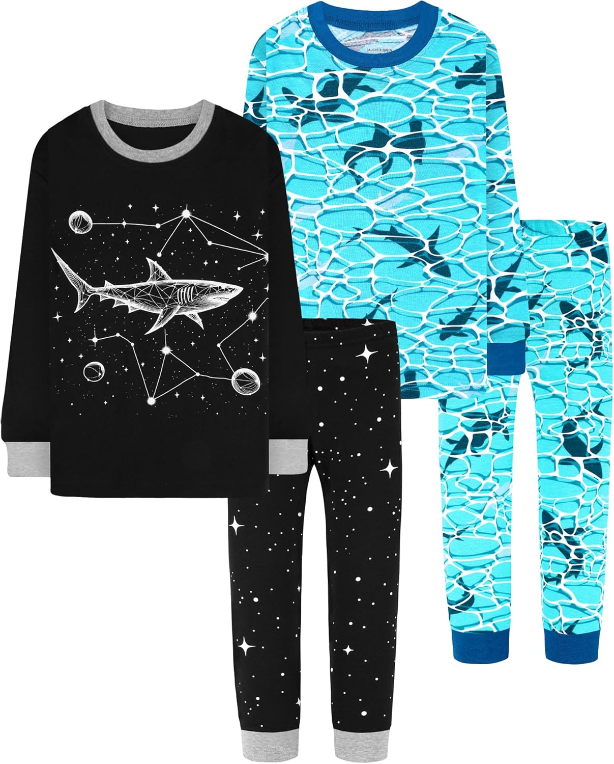 Boys Long Sleeve Pajamas Set - Soft Cotton Sleepwear for Kids