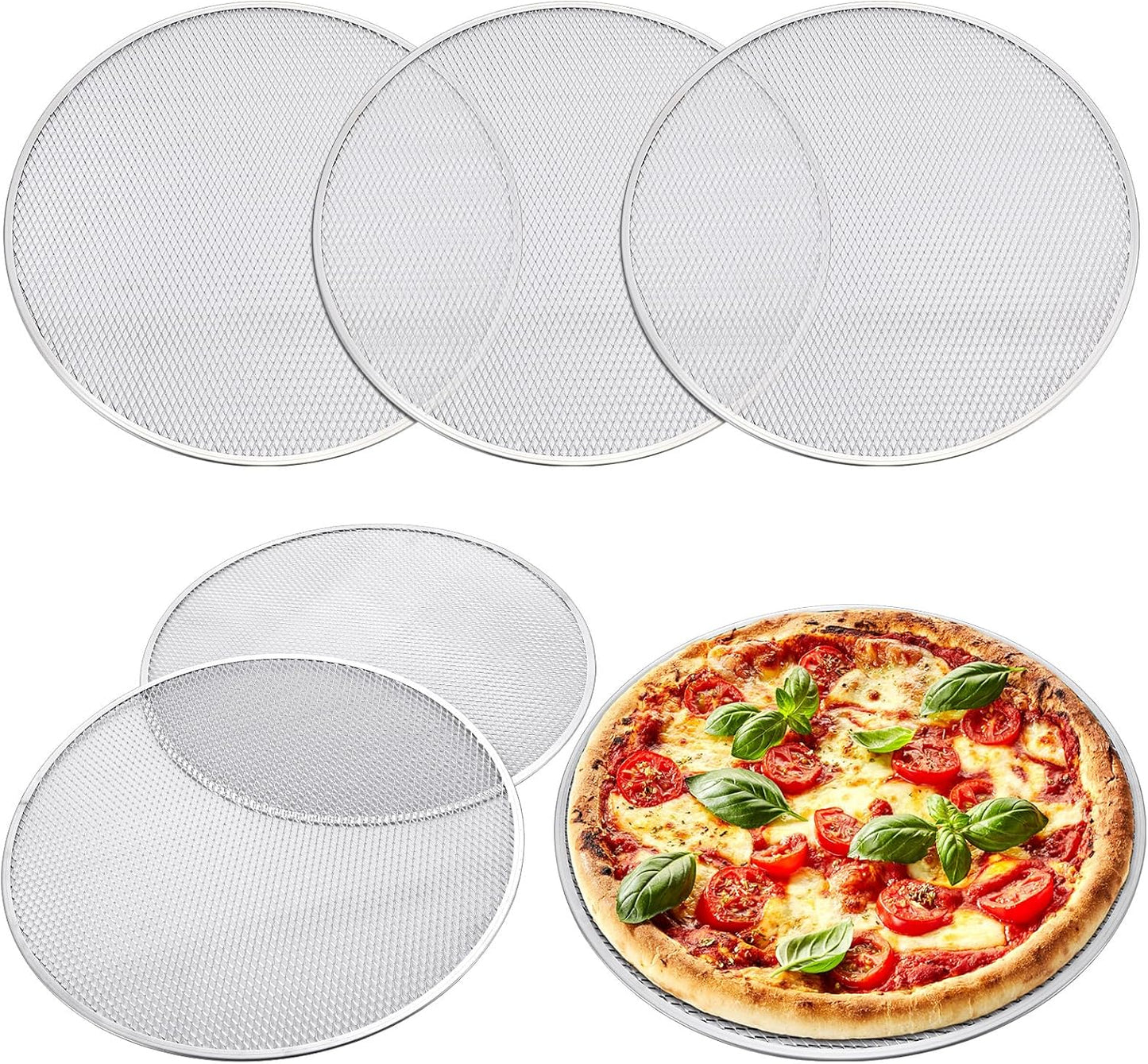 Nuogo 16 Inch Pizza Pan with Holes for Perfect Baking