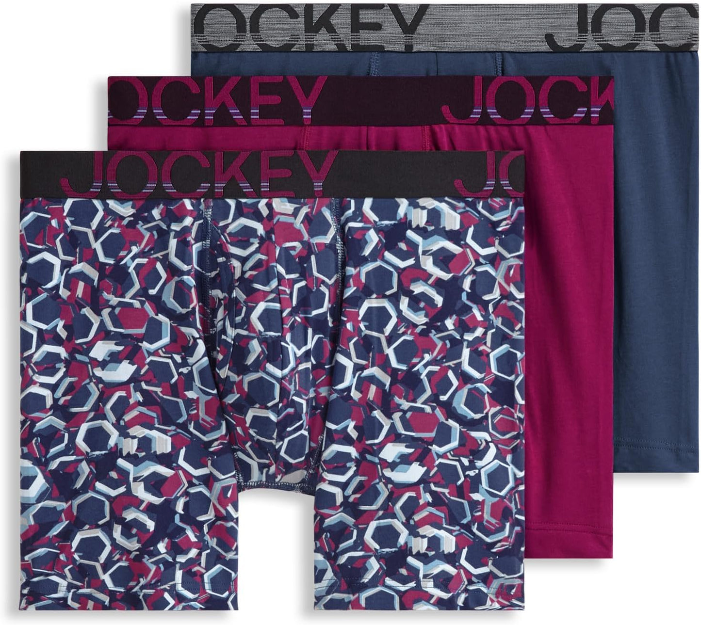 Jockey Men's Underwear ActiveStretch 7in Long Leg Boxer Briefs