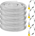 4 in x 50 ft Heavy PVC Dust Collection Hose - Flexible Clear Fume Hose