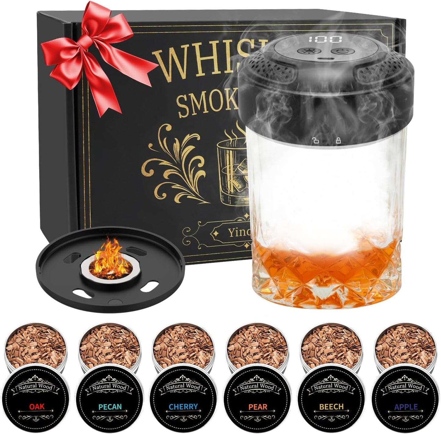 Electric Whiskey Smoker Kit by YINDUZ - Perfect Gift