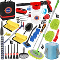 56Pcs Car Wash Cleaning Kit with Foam Gun and Brushes