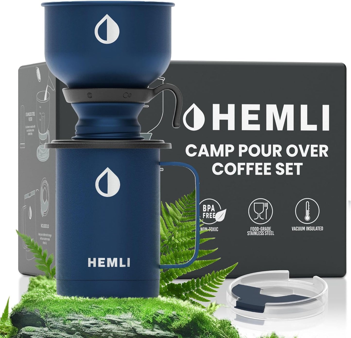Hemli Pour Over Coffee Camp Set - Portable Perfection