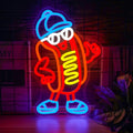 Unique Hot Dog Neon Sign for Fun Decor and Vibrant Lighting